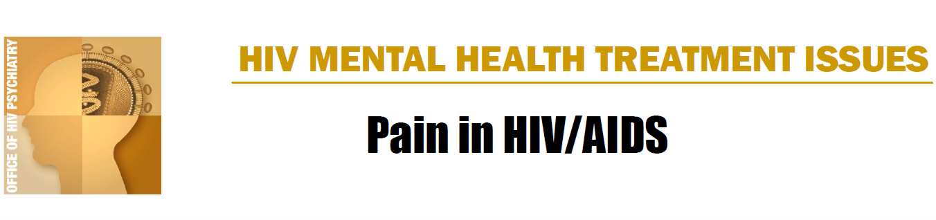 American Psychiatric Association’s Pain in HIV/AIDS Fact Sheet