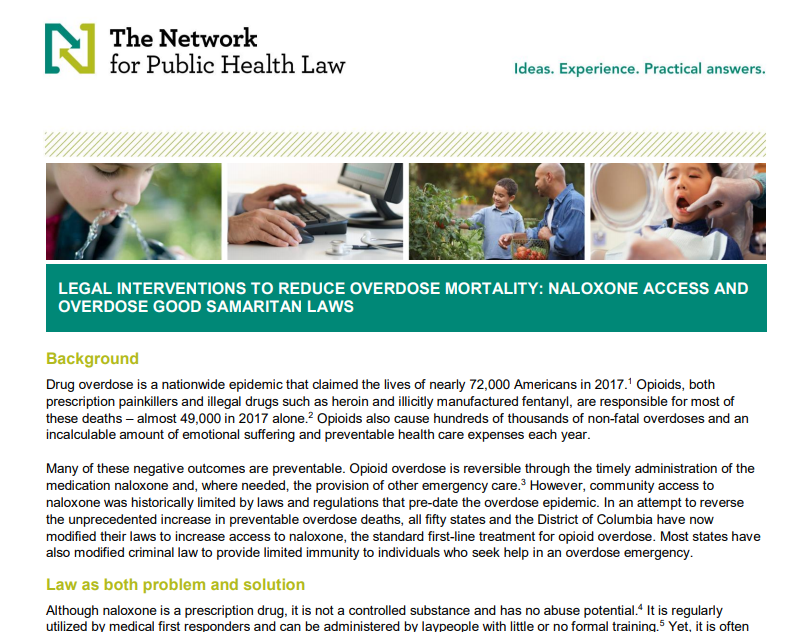 Legal Interventions to Reduce Overdose Mortality: Naloxone Access and Overdose Good Samaritan Laws
