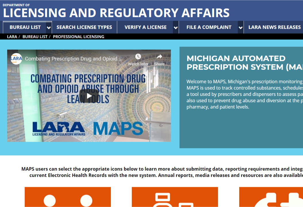 MI Automated Prescription System (MAPS)