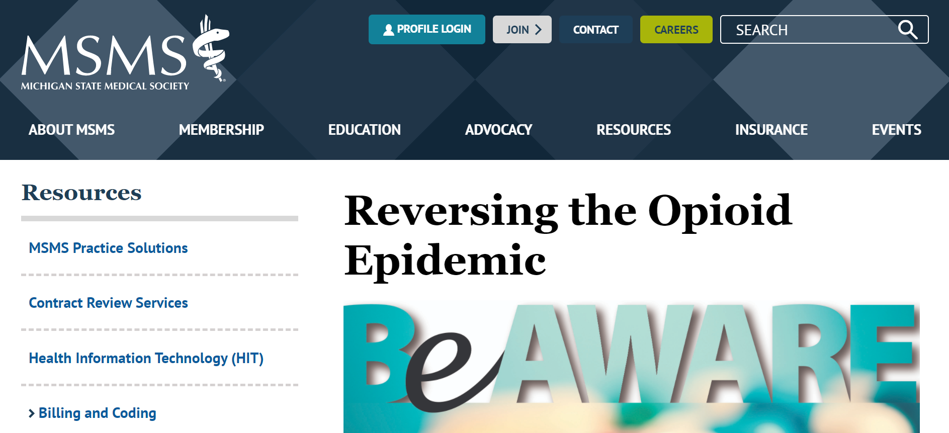 MSMS: Michigan State Medical Society