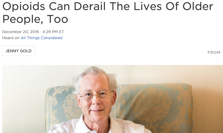 Opioids Can Derail The Lives Of Older People, Too