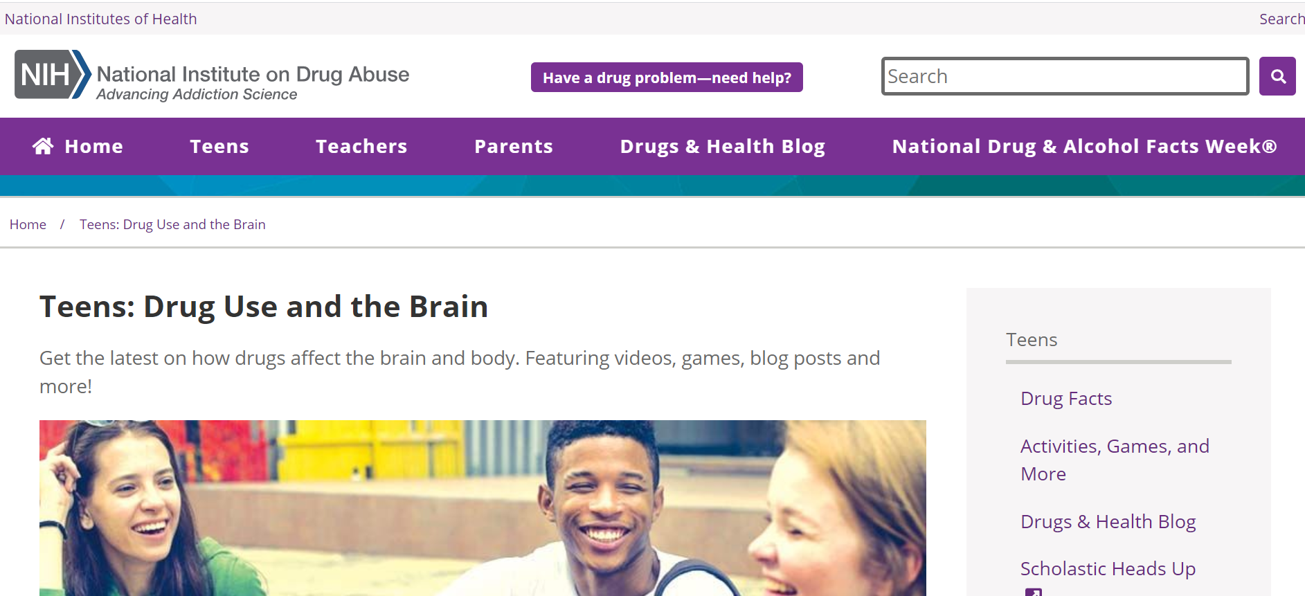 Teens: Drug Use and the Brain