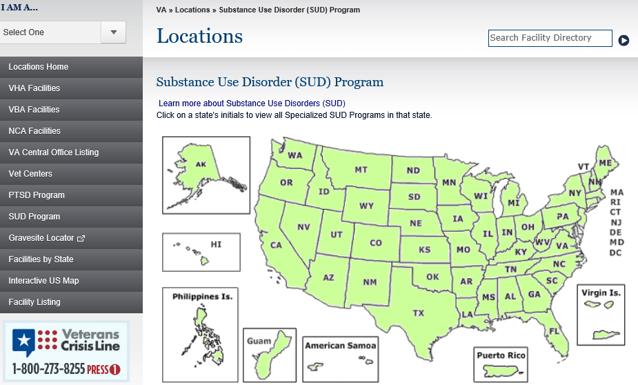 VA Substance Use Disorder (SUD) Program