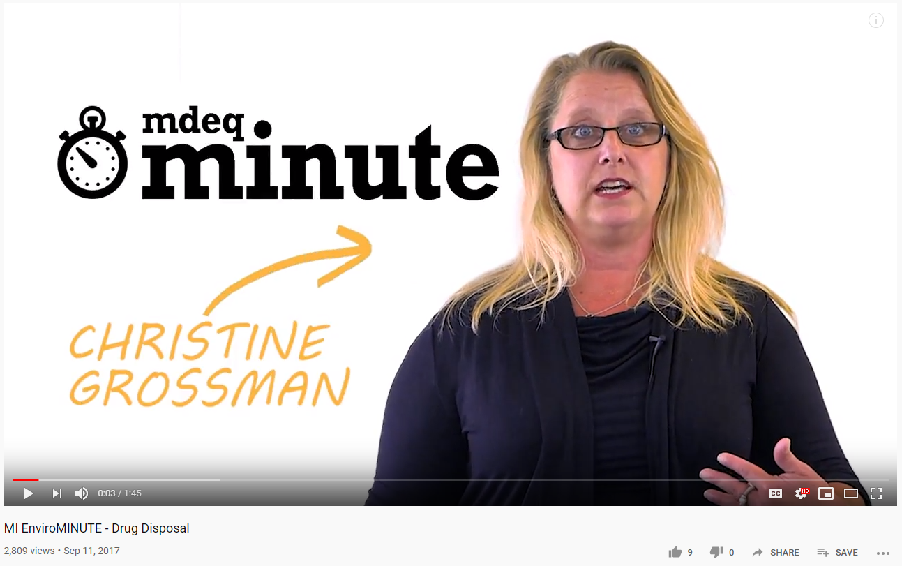 MI EnviroMINUTE – Drug Disposal
