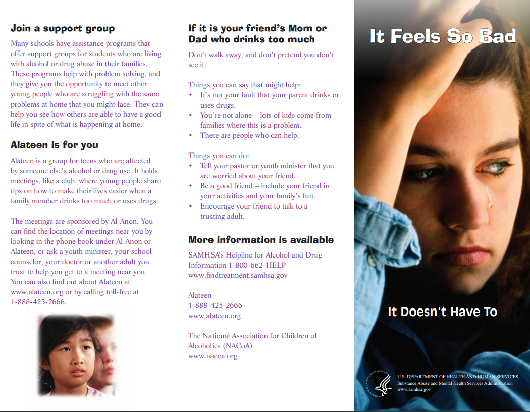 SAMHSA: It Feels So Bad, It Doesn’t Have To