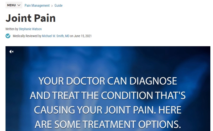 Joint pain