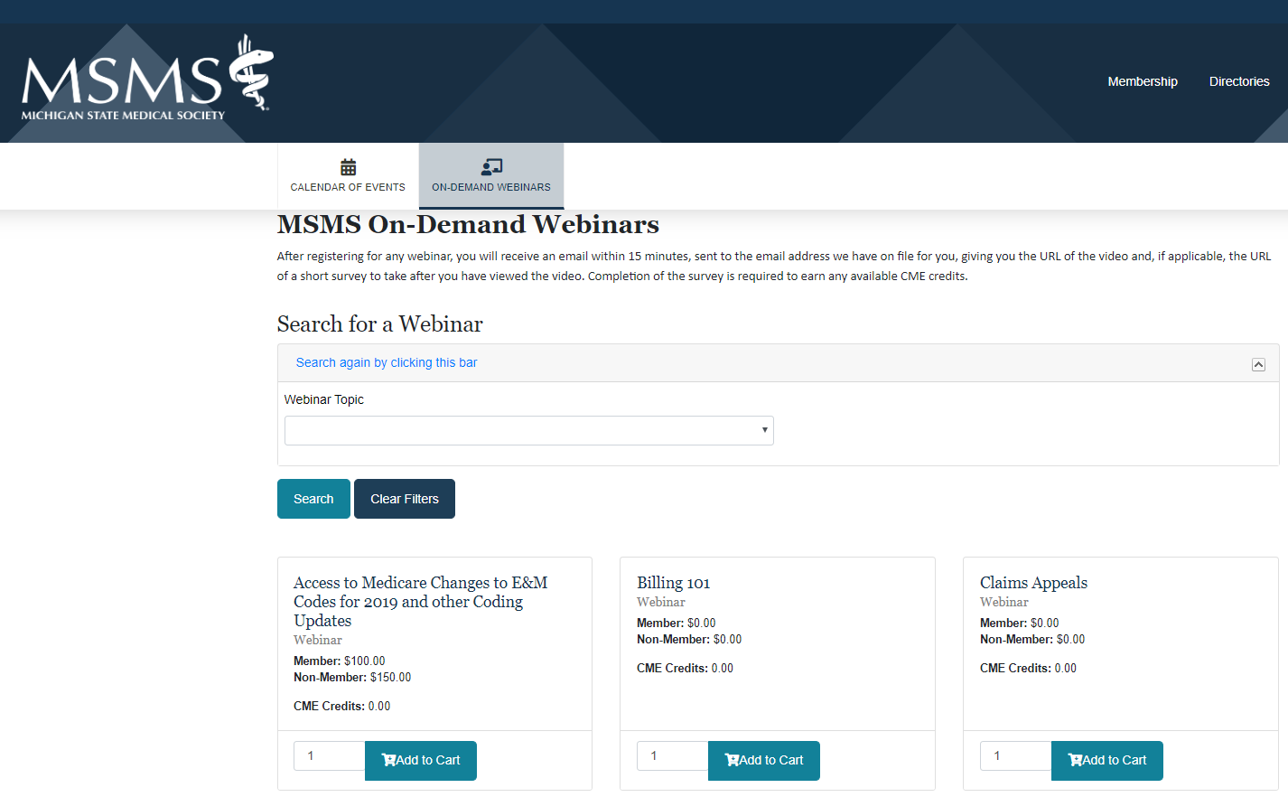 Michigan State Medical Society (MSMS) On-Demand Webinars