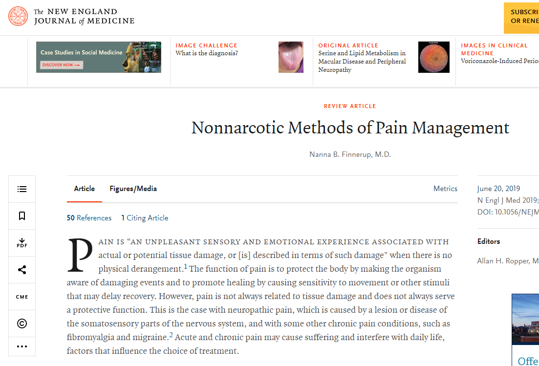 Nonnarcotic Methods of Pain Management
