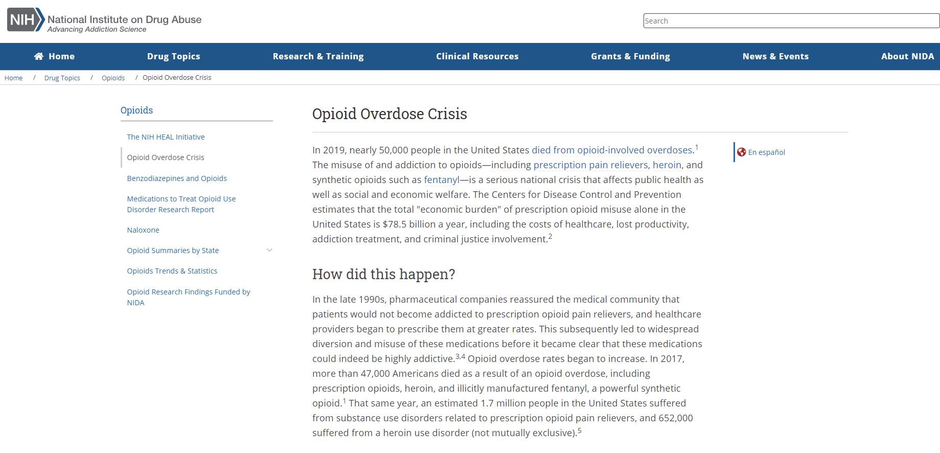 Opioid Overdose Crisis