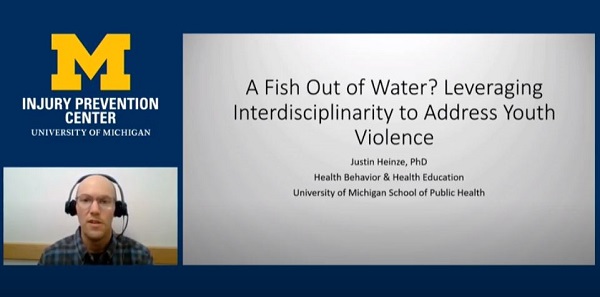 A Fish out of Water: Leveraging Interdisciplinarity to Address Youth Violence (Dr. Justin Heinze)