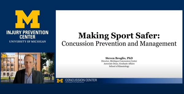 Making Sport Safer: Concussion Prevention and Management (Dr. Steven Broglio)