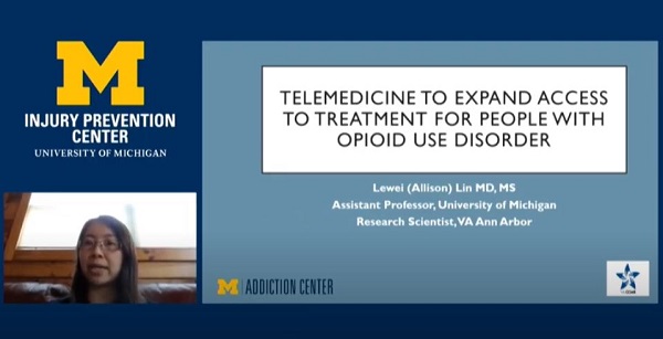 Telemedicine to Expand Access to Treatment for People with Opioid Use Disorder (Dr. Allison Lin)